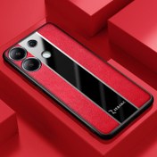 Resim Xiaomi - Redmi Note 13 5G Zebana Premium Deri Kılıf - Kırmızı 