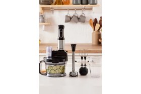 Resim 2000W Kulplu Mutfak Robotu, Dilimleme ve Et Doğrama, 1,5lt Hazneli 