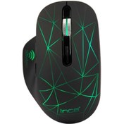 Resim IWM-051T 4 Led Şarj Edilebilir Sessiz Siyah Kablosuz Mouse Inca