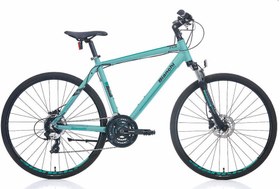 Resim Bianchi Touring 713 460H 28\ 24-V HD Mat Turkuaz-Siyah-Krom Trekking Bike 