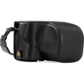 Resim MegaGear Sony Alpha A6000 A6300(16-50mm) Suni Deri Kamera Çantası 