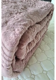 Resim Padişah Çift Kişilik Tek Battaniye Gül Kurusu Gül Kurusu 