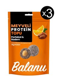 Resim Meyveli Portakallı & Bademli Protein Topları 110gr X3 Adet 