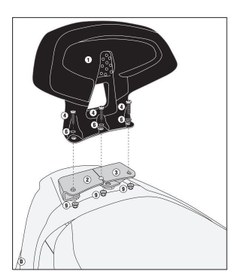 Resim KAPPA KTB6107A KYMCO DOWNTOWN ABS 125I / 350I (15-24) SISSYBAR 