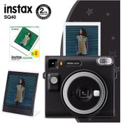Resim Instax SQ40 Fotoğraf Makinesi + 20li Kare Film + Pleksi Çerçeve 