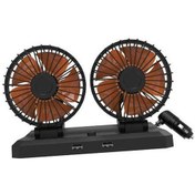 Resim Createtech Suntek Soğutma Hız Fanı Dönme Çift-kafa-24v Araba 360 2 1 Ei 