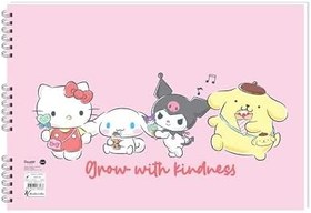 Resim Keskin Color Hello Kitty and Friends 25x35 15 Yaprak Spiralli Resim Defteri 