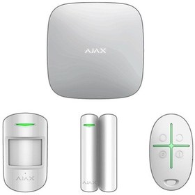 Resim Ajax Hub Kit Starterkithub Beyaz Kablosuz Alarm Seti 