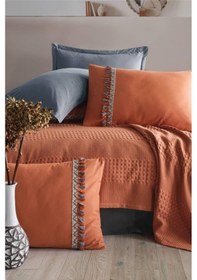 Resim Clasy Butik Çift Kişilik Pike Takımı Bohemline Kremit 