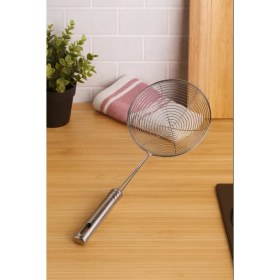 Resim Çavdar Group Metal Saplı Paslanmaz Çelik Yağ Kevgiri 12 cm Tel Kızartma Kevgiri 