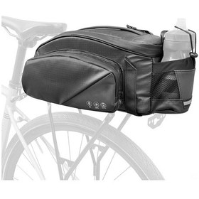 Resim Tenfowee Bisiklet Arka Raf Çantası 11l - Siyah Poliester Malzeme - Dağ Bisikleti İçin Depolama Ve Taşıma Gereci Siyah 
