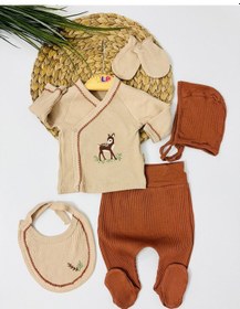 Resim Barrow 5li Yenidoğan Set - Kahve Kahve Rengi Kahverengi 