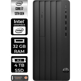 Resim Hp Pro Tower 290 G9 Intel Core I7 13700 32GB 4tb SSD Fdos 8T2X2ES Masaüstü Bilgisayar & Per4 USB Bellek 8T2X2ESP330 