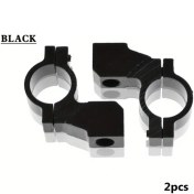 Resim Hightower 2 Adet Siyah Premium Alüminyum Alaşım Motorcycle & Scooter Dikiz Aynası Bağlantı Kelepçesi - 7/8" Gidon Uyumlu, Kolay Kurulum, Korozyon Dirençli 