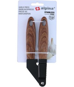 Resim Alpina Alp123 Sarımsak Ezici 18 Cm Siyah 