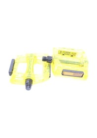 Resim Neco Wp601 Geniş Mtb Bmx Platform Pedal 110 X 100 Mm 415 Gram Transparan Sarı 