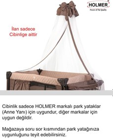 Resim Holmer Lüks Cibinlik Holmer Anne Yanı Ve Park Yataklar İçin 
