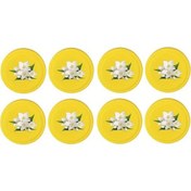 Resim Cordial 8 Adet Kaydırmaz Sarı Valiz Tekerlek Kılıfı - Portatif Silikon Süspansiyon Desenli 