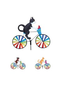 Resim Yardr İçin Yel Değirmeni, Kedi Bisiklet Rüzgar Spinner, Çim Süslemeler Rüzgar Spinner, Yükseltme Kara Kedi 