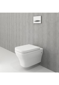 Resim Firenze Asma Klozet Mat Beyaz 1304-002-0128 Kapak Dahil Mat Beyaz 