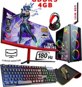 Resim DMC Nx52 (PUBG GTA 5) Ryzen 5 3600,16gb,1 Tb Hdd 256gb Ssd,rx550,23.8" 180hz Oyuncu Masaüstü Bilgisayar 