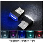 Resim Turcoshop11 Araç Usb Ortam Işığı Akrilik Renk Kontrast Mavi 2 Kırmızı 2 Dekoratif Gece Lambası 