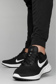 Resim Nike Revolution 6 Next Running Erkek Siyah Koşu & Antreman Ayakkabısı 