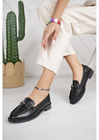 Resim Nesilshoes Nesil Shoes Süha 252 Siyah Anatomik Kadın Lofer 