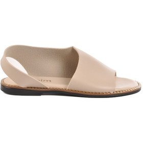 Resim Bej İnce Taban Hafif Kadın Sandalet 101 Z Bej 