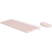 Resim Logitech MK470 Kablosuz İngilizce Rose Gold Klavye Mouse Seti 