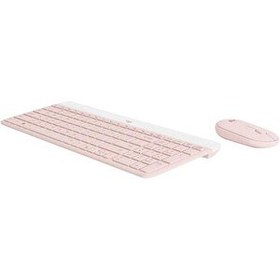 Resim Logitech MK470 Kablosuz İngilizce Rose Gold Klavye Mouse Seti 