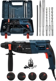 Resim JetVolt 850w Metal Şanzıman Darbeli Matkap Kırıcı Delici Hilti 2-28mm - Mavi 
