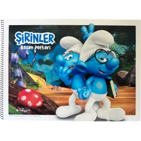 Resim Cmk Şirinler Resim Defteri, 25X35CM, Spiralli, 15 Yaprak 