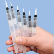 Resim 3 adet Boyama Kalemi Katı Suluboya Guaş Pigment Kalemi Su Borusu Kalem Yumuşak Başlı Emici Kalem Katı Suluboya Guaş Yağlı Boya için Uygun 