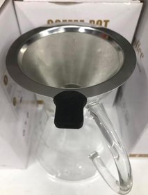 Resim Cam Kahve Demleme Seti, 500 ml Kapasiteli, Paslanmaz Çelik Filtreli, Ölçekli 