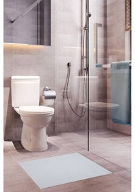 Resim Mira Home Ayak İzli Banyo Havlusu % 100 Pamuk Yumuşak Ayak Havlusu 50x70 Cm Krem 