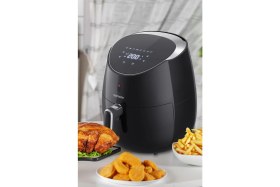 Resim 2000W Yüksek Güç, Geniş 6,4l Dokunmatik Hava Fritözü, Sağlıklı ve Pratik Kullanımlar Için 