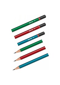 Resim Rotring Kurşun Kalem 12 Li Kırmızı Kalem 3 Adet Siyah Silgi 2 Adet Kalemtraş 2 Adet Hb Mercanlı Siyah Kurşun Kalem Okul Çok Renkli 