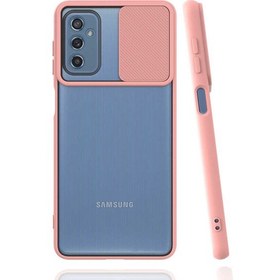 Resim Samsung Galaxy M52 Kılıf Kamera Kapatmalı Lensi Case 