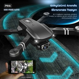 Resim piha S65 Free Lıte – 2 Batarya, 30 Dakika Uçuş, 1080P Çift ESC Kamera, Fırçasız Motorlu Drone 