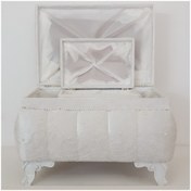 Resim Duru Çeyiz Sandıkları Şenay İkili Çeyiz Sandığı bej 