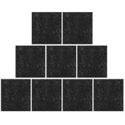 Resim 9 adet Kedi Kumu Süzgeci Kutusu Süzgeçleri Yedek Mat Koku Pedi Tava Kömür Aktif Karbon Kutuları Koku Giderici Hava Giderici 