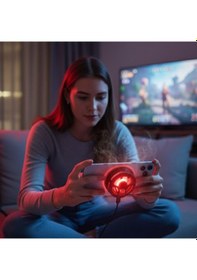Resim Buffer Manyetik Telefon Ve Tablet Soğutucu Güçlü Sessiz Fanlı, Hızlı Isı Dağıtıcı Mobil Cihaz Soğutma Aparatı S25 Radiator Çok Renkli 