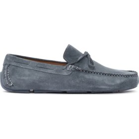 Resim Derimod Erkek Lacivert Süet Deri Loafer 25SFD630410 