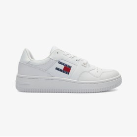 Resim Tommy Hilfiger Tommy Jeans Retro Basket Ess Kadın Beyaz Sneaker 