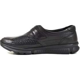 Resim Beety 604 Deri Siyah Ortopedik Kemik Çıkıntılı Kadın Ayakkabı Siyah 