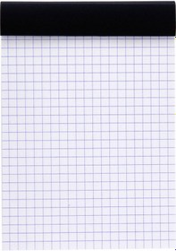 Resim Rhodia Basic Üstten Zımbalı Bloknot A6 Kareli Siyah Rb132009 