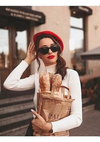 Resim Eke Tekstil Kırmızı Fransız Ressam Avusturalya Yünü Keçe Bere Açık Kırmızı 