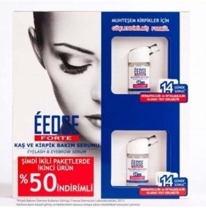 Eeose Forte Kaş ve Kirpik Bakım Serumu 2X10 ml | Dermobu Fiyatı ve Özelliklerı - Badem