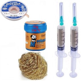 Resim Havya Ucu Temizleme Lehim Solder Paste 138 C 42g Flux Lehim Toplama Cp-3015 Lehim Emme Teli 3,0 Mm St04 